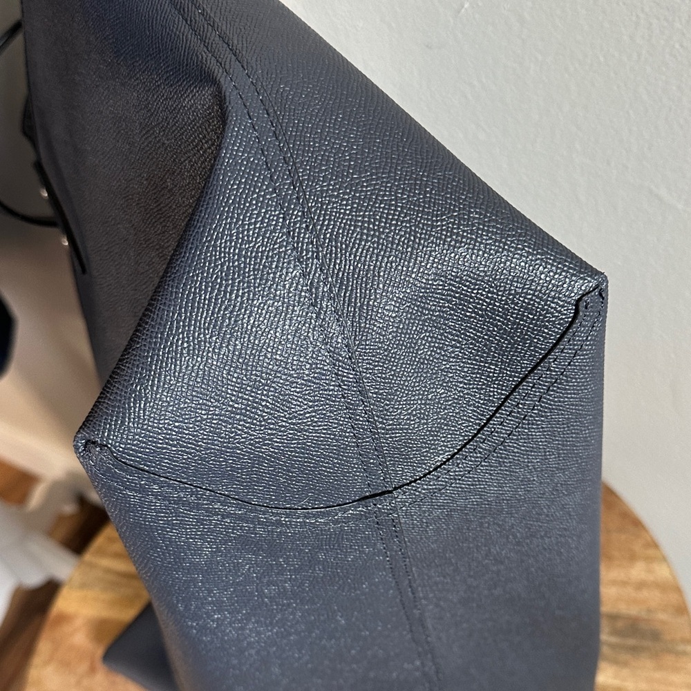 Coach Reversible Charcoal Navy Gray Tote Bag - Picture 5 of 7